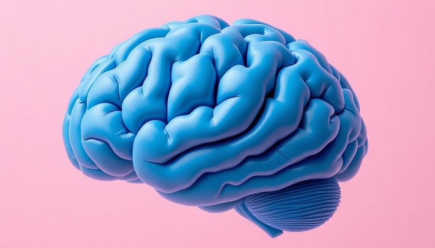 AI safety and neuroscience: 3D brain illustration on pink background.