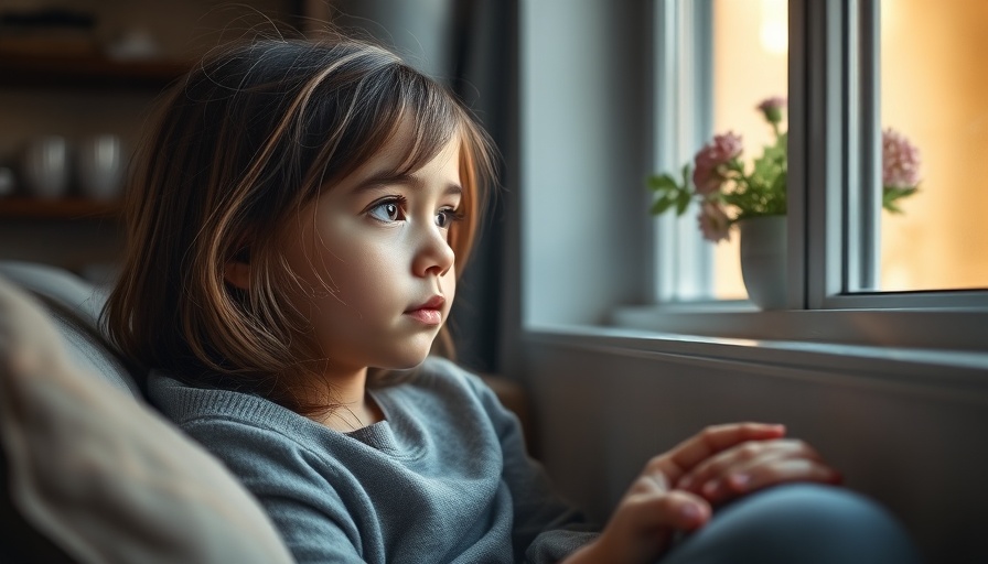 Young girl thoughtfully gazing out, emphasizing behavior understanding.