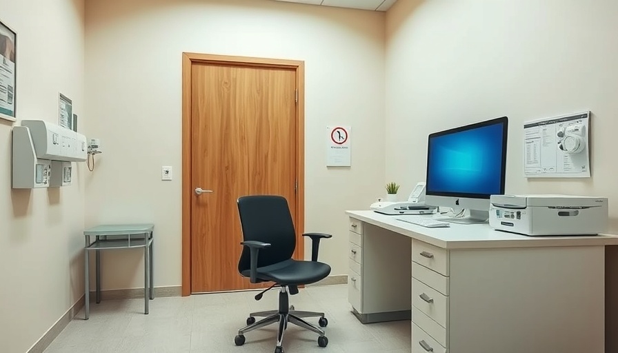 Quiet medical office setup related to self-care for chronic pain management.