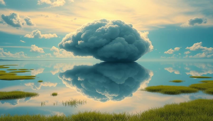 Surreal brain-shaped cloud over water illustrating limits of neuroscience