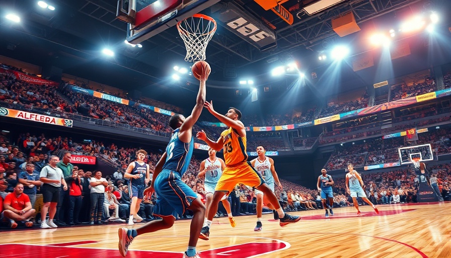 AI sports betting game highlight features dynamic basketball action.