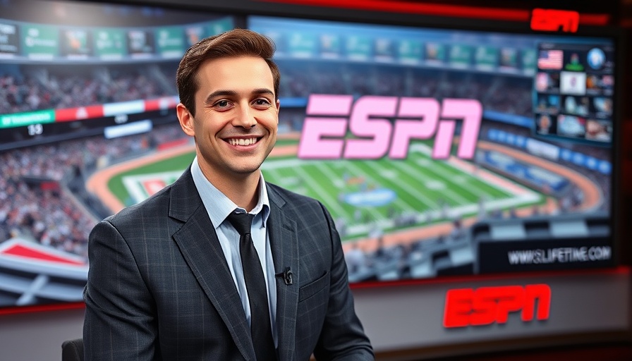 AI sports betting analysis with studio expert and ESPN branding.