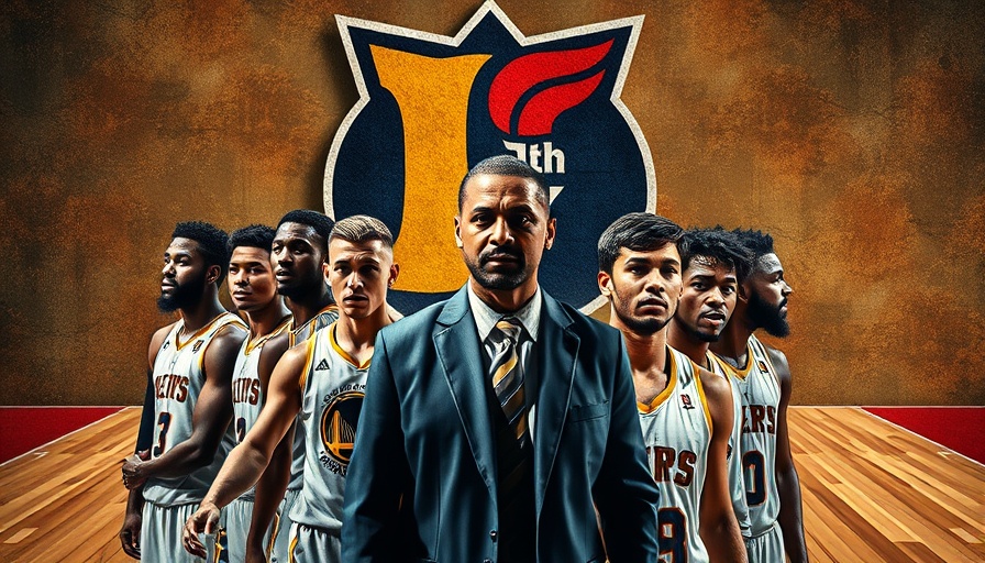 Dynamic UConn basketball collage with players and coach, team logo, strategy theme.
