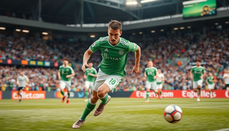 AI sports betting dynamic action soccer player.