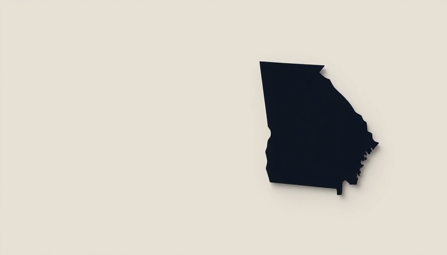 Stylized Georgia state symbol representing Georgia National Guard deployment.