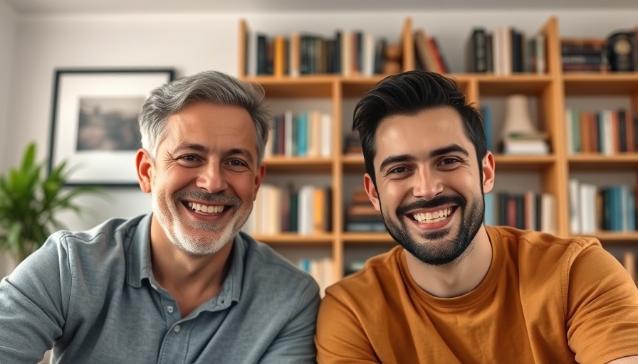 Two men discussing AI sports betting insights on video call.