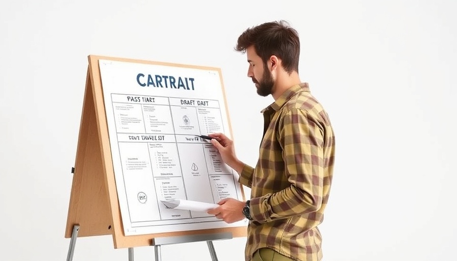 Man organizing sports draft board highlighting AI sports predictions.