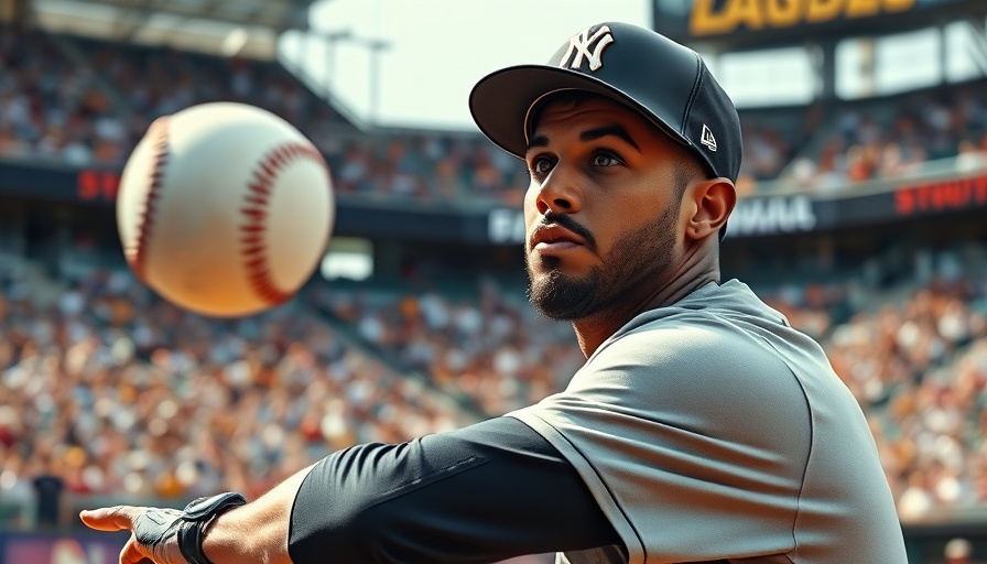 AI sports betting analysis of baseball player in action.