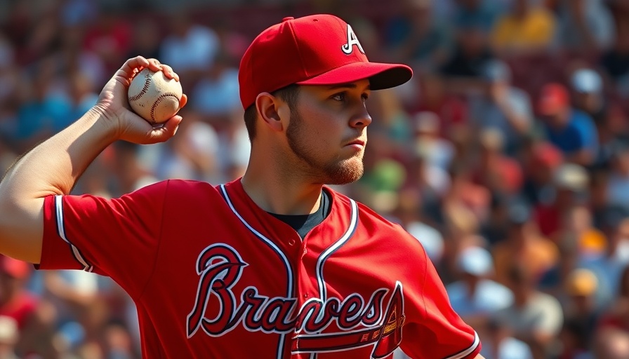Atlanta news: Braves player pitching intensely during a game.