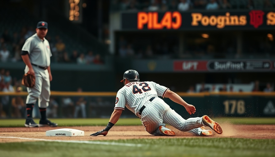 Intense moment in baseball game, AI sports betting relevance.