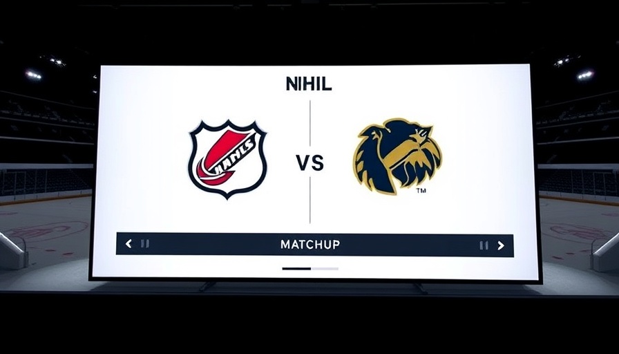 Modern hockey matchup screen with Toronto and Ottawa logos.