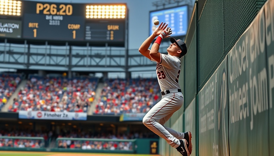 MLB predictions: Player leaping catch in outfield, top plays.