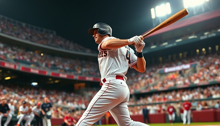 Atlanta Braves winning streak celebration, player swings bat.
