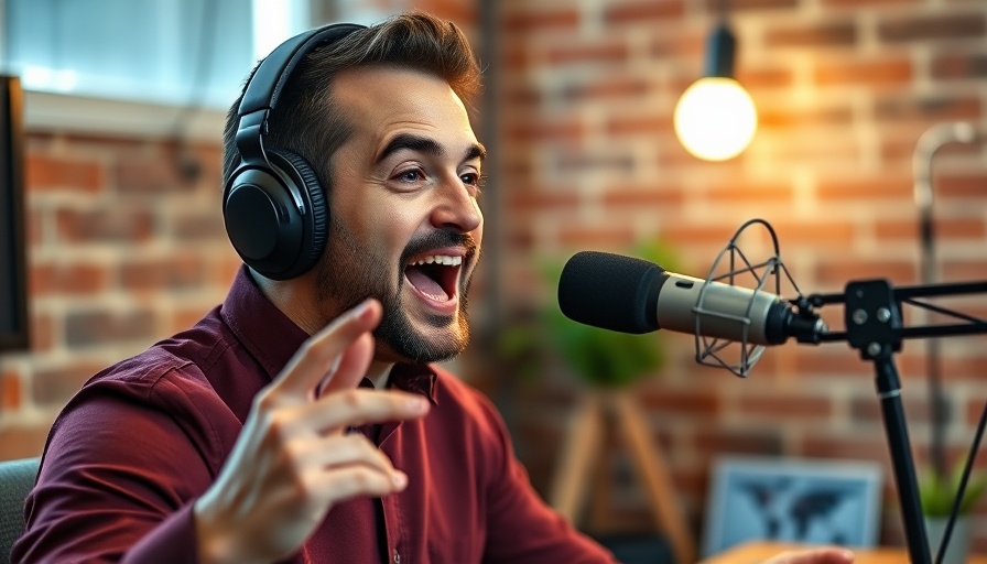 Man expressing nuanced feelings on immigration during podcast.