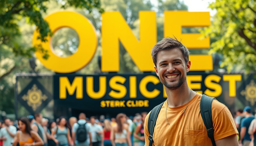Person at One Musicfest in Atlanta, vibrant outdoor event.