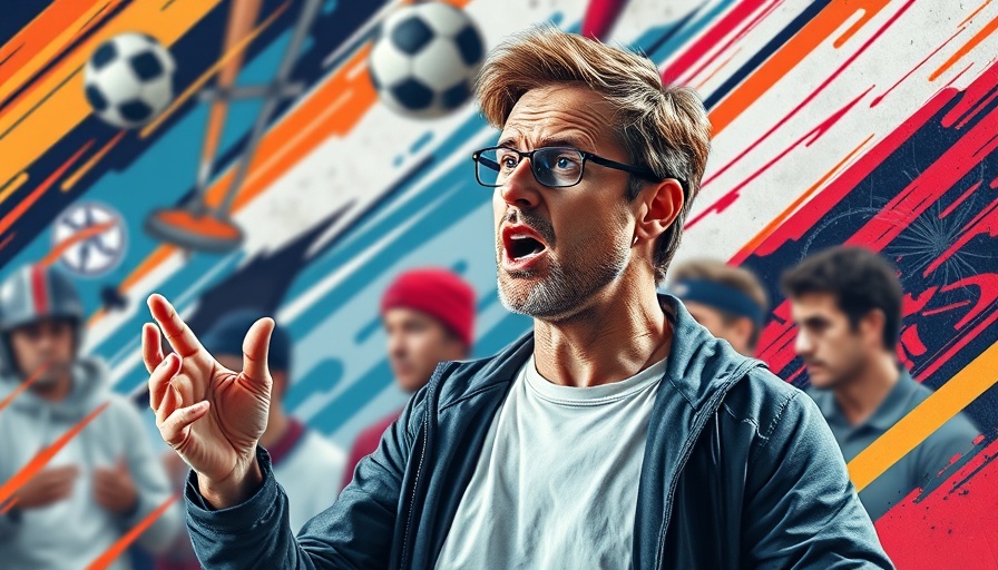 Energetic male coach with caricature discussing sports, Coaching UConn and the Future of College Basketball.