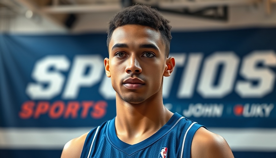 Young athlete basketball player preparing for a live announcement, college basketball betting.
