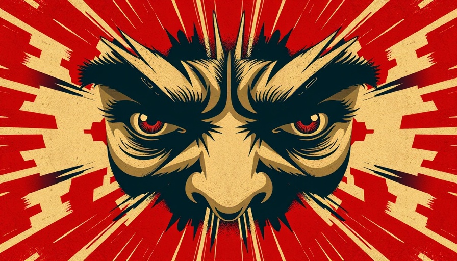 THOUGHTCRIME IRL poster with intense eyes and vintage style.