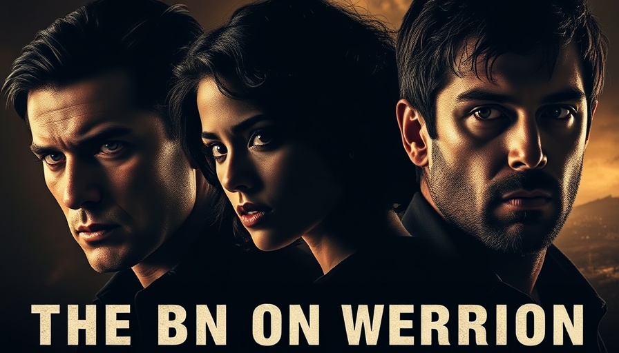 One Battle After Another movie review poster with intense expressions.
