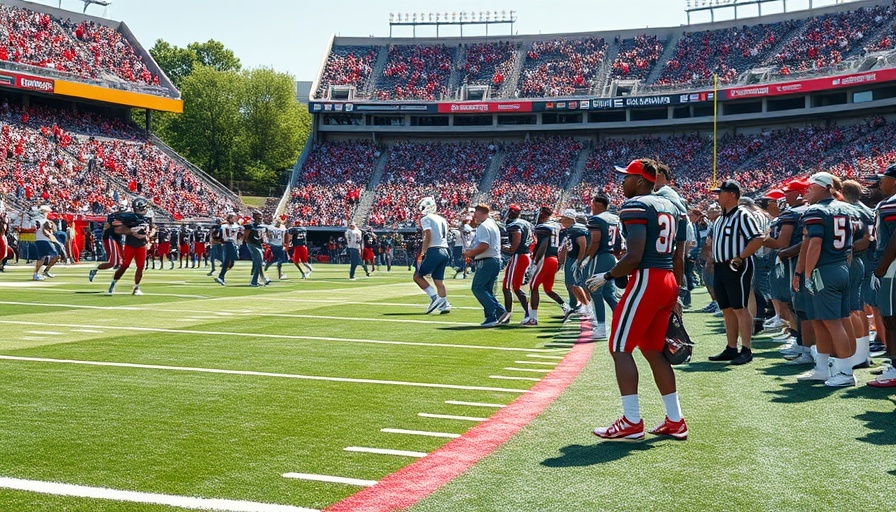 AI sports betting insights during a college football game.