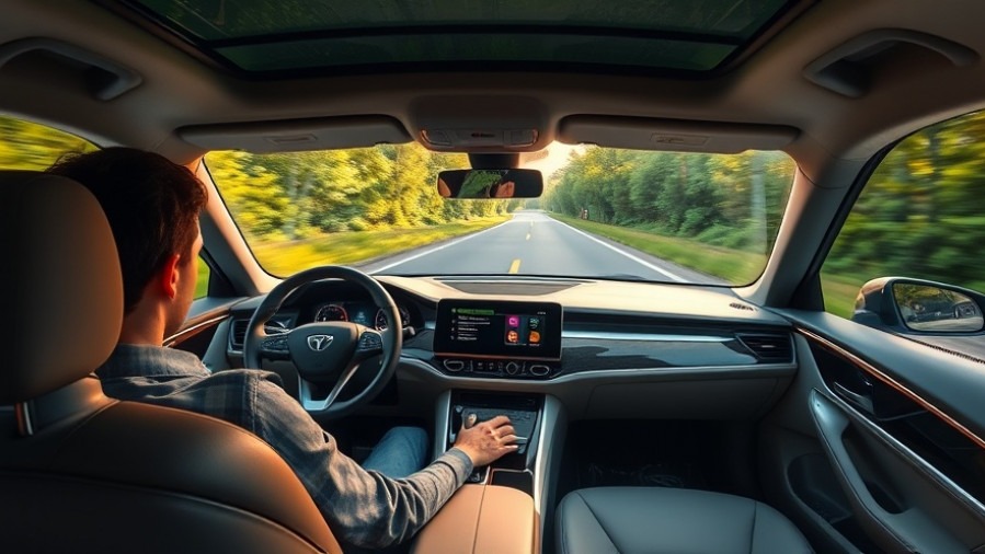 Cadillac Escalade IQ interior showcasing advanced AI in vehicles and driving technology.