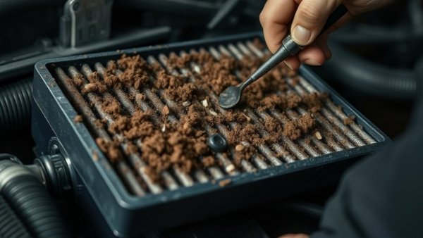 Defrost only works on high clogged air filter inspection in garage.