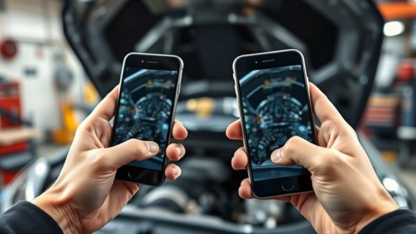 Virtual Service Advisors capturing car repair in auto shop.