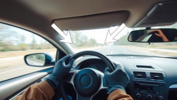 Interior car view showing steering wheel shaking, caliper problems.