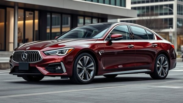 Reliable luxury cars after warranty: sleek sedan in urban setting.