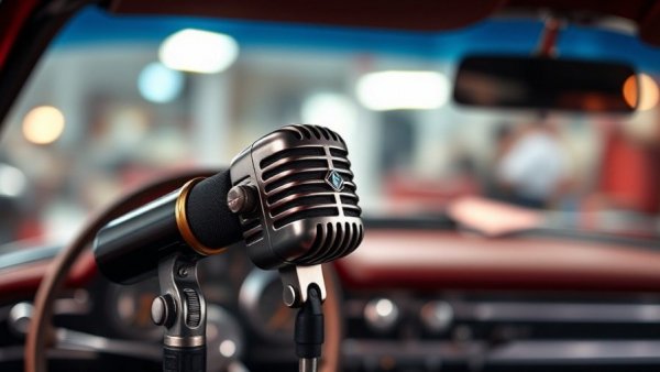 Boost auto repair shop visibility with community events: vintage-themed marketing image.