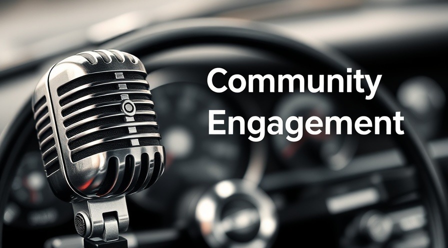 Vintage microphone symbolizes local sponsorships, fostering community trust for auto repair success.