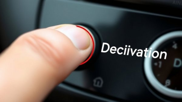 Highlighted deactivation button in car interior, symbolizing stupid car upgrades.