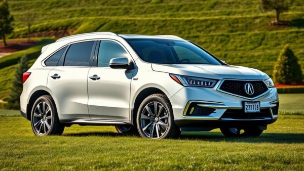 White Acura MDX 2014-2020 SUV parked outdoors, highlighting problems.
