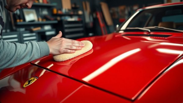 Ferrari 308 GTSi maintenance in a garage setting