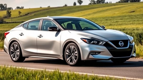 2015-2023 Nissan Maxima sedan problems overview with scenic background.