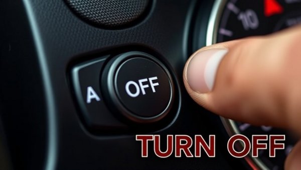 Dashboard warning sign about car features destroying engine