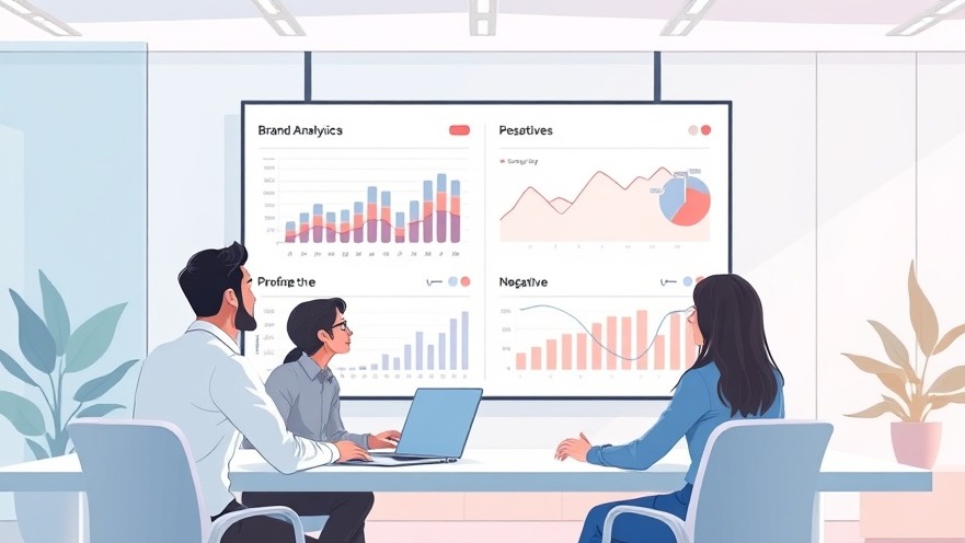 Online Reputation Management analysis in a modern digital workspace with dynamic data visualization.