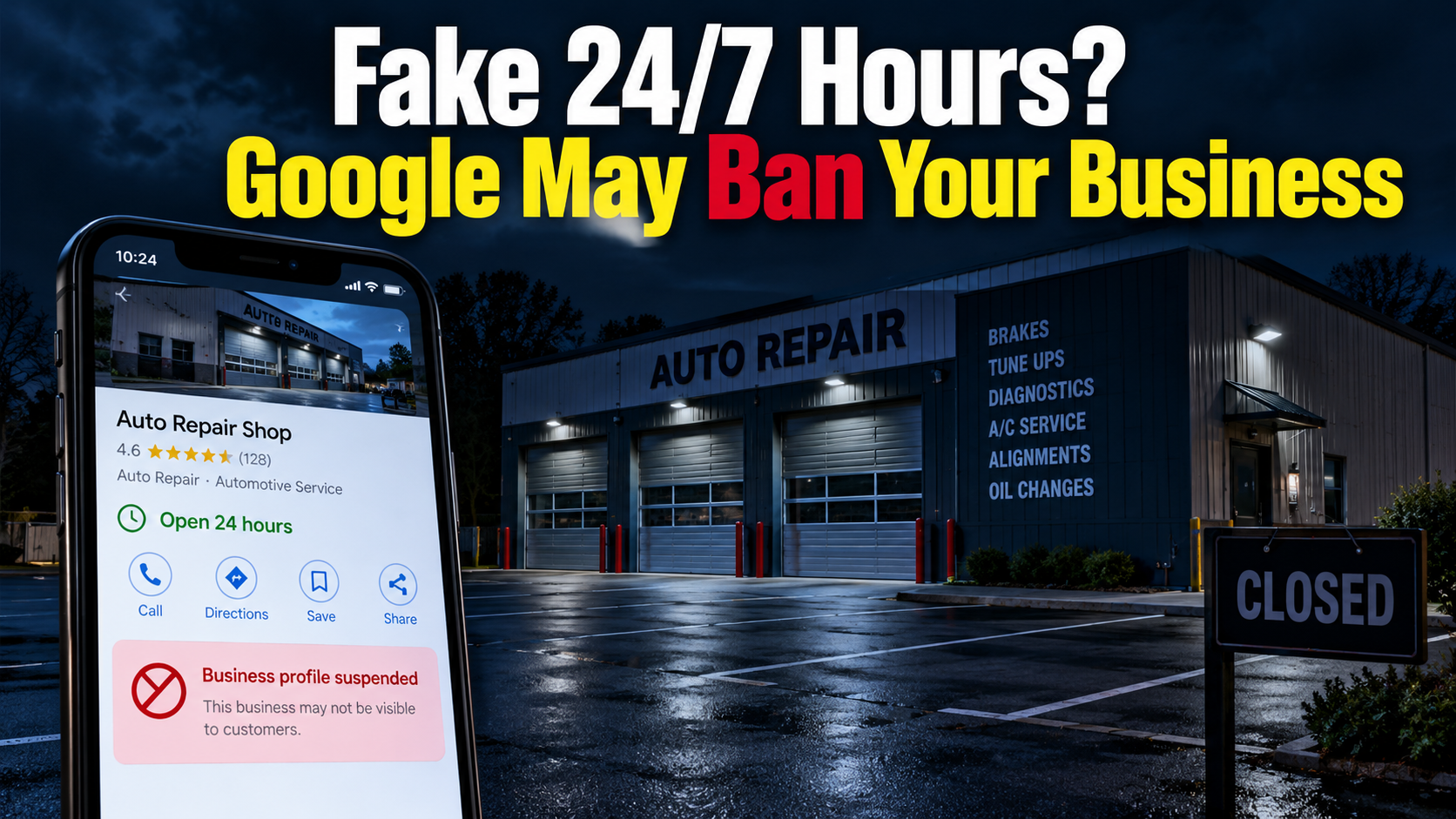 Google may ban your business.