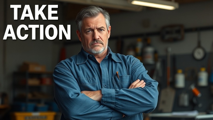 Frustrated mechanic contemplating automotive repair challenges; take action.