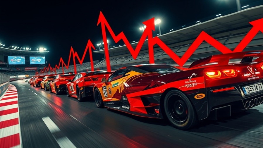 Vibrant motorsport scene showcasing job creation and economic output in motorsports.