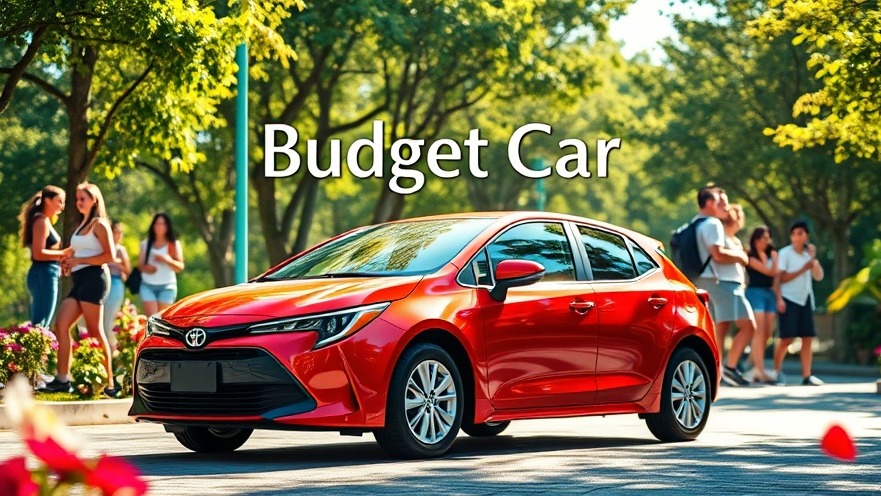 Stylish Toyota Corolla Hatchback symbolizes budget car appeal in vibrant, sunny setting.