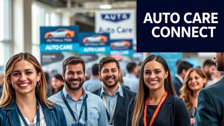 Confident automotive professionals networking at the auto repair shop conference 2026.