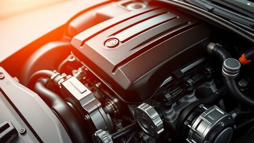 Lifelike car engine graphic showcasing longevity in cars with sharp details.