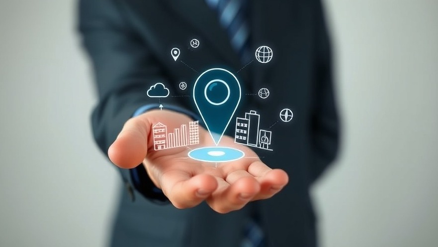 Digital location icon representing local search optimization for auto repair shops.