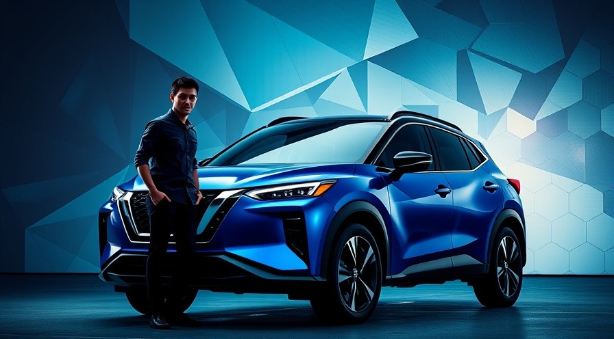 Futuristic blue Nissan Xterra with E-Power hybrid system, showcasing Nissan reliability.