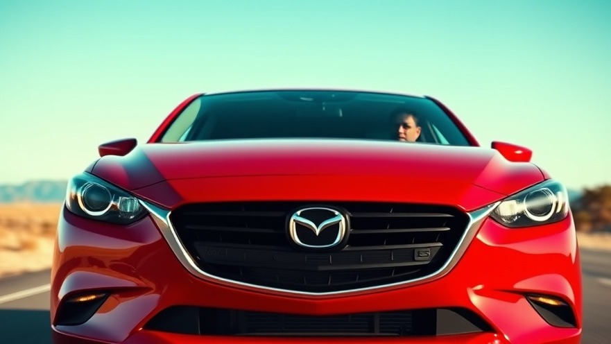 Sleek red Mazda 3 on an open road, showcasing vehicle maintenance tips and car buying advice.