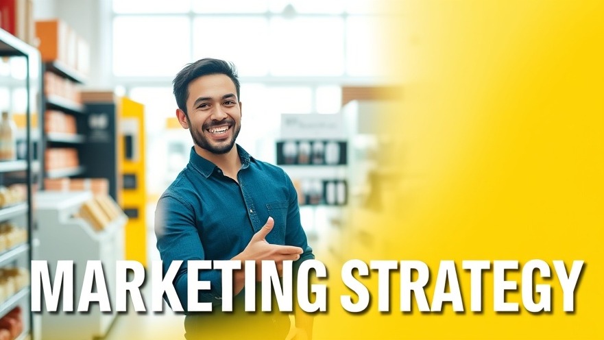 Confident marketing professional illustrates Local SEO strategies in vibrant shop.