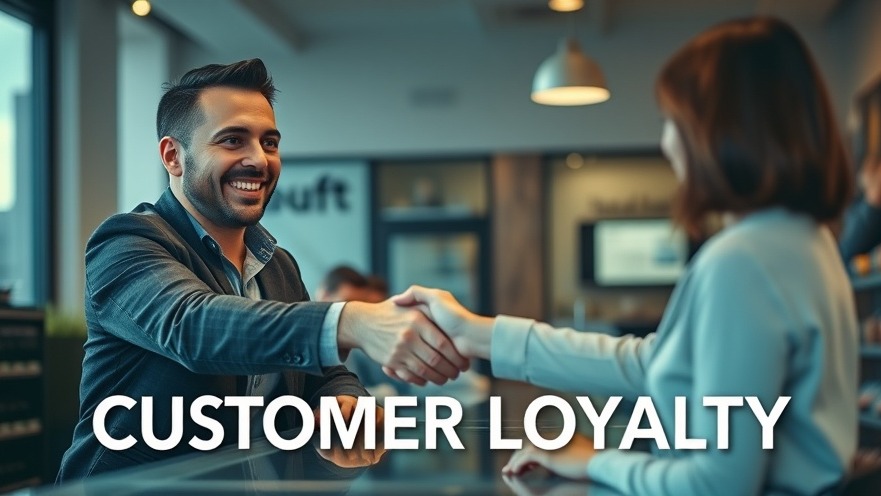 Smiling owner shakes hands with a happy customer, showcasing customer relationships.