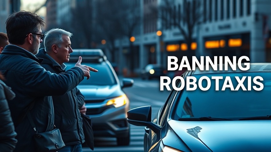 Concerned commuters react to robotaxis in morning light, highlighting safety concerns.