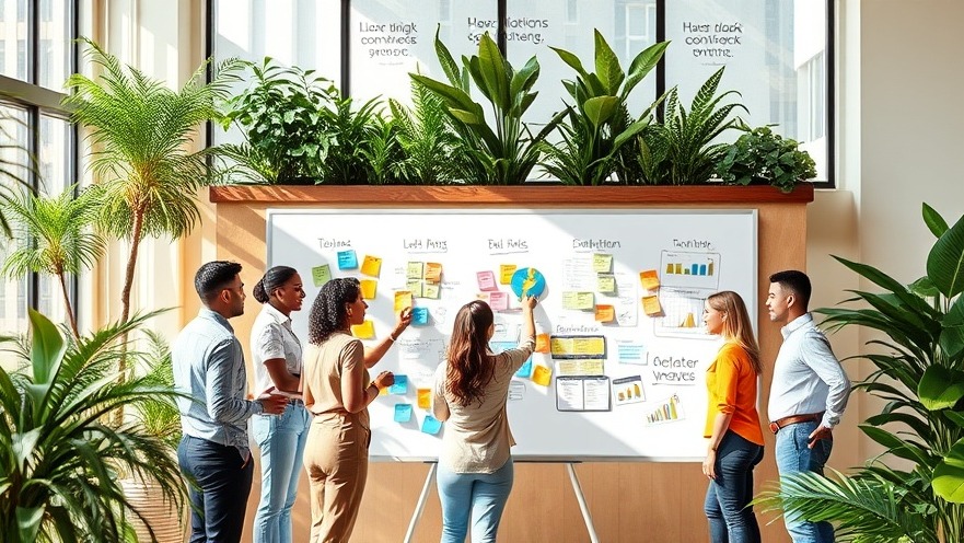 Diverse team in bright office achieving goal setting milestones with accountability.